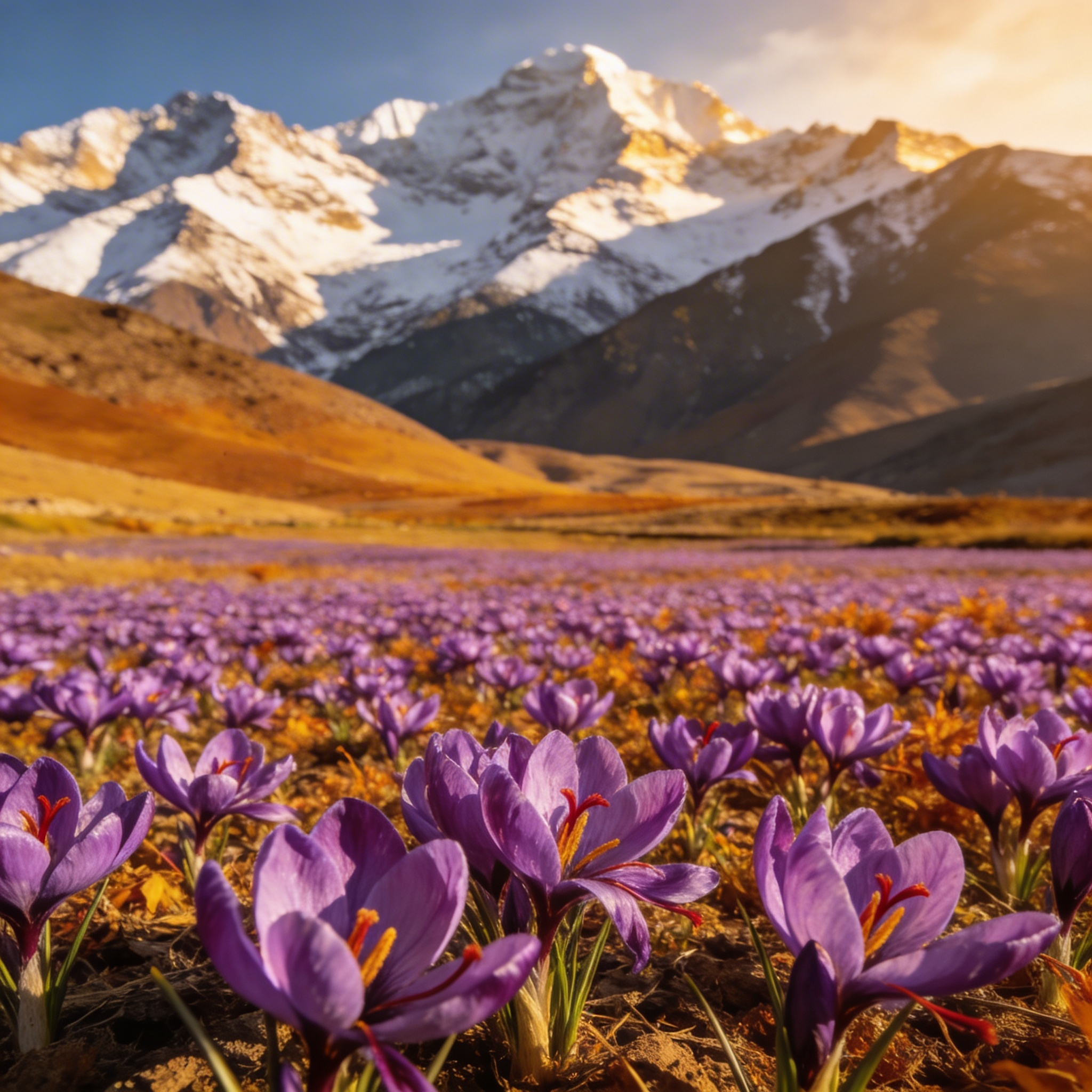 Saffron fields of Kashmir